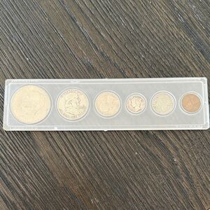 Vintage Coin Set in Display Case